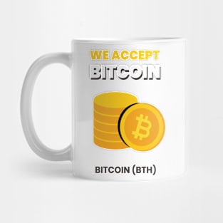 we accept bitcoin Mug